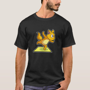 Katze Faultier Yoga-Posen Sportturnen Ohm Herzschl T-Shirt