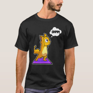 Katze Faultier Yoga-Posen Sportturnen Ohm Herzschl T-Shirt