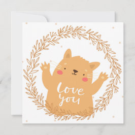 Katze Feiertagskarte