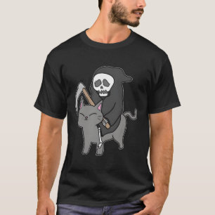 Katze Feline Pelz Halloween Trick oder Treat Bone T-Shirt