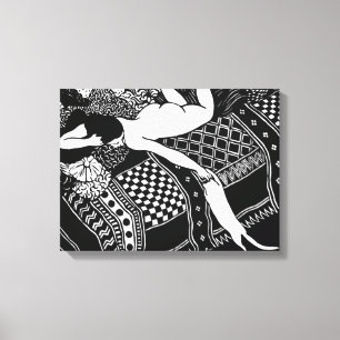 Katze Felix Vallotton Lady Bed Laziness La Paresse Leinwanddruck