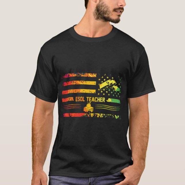 Katze & Fisch, Aquarell, Originalkunst T-Shirt (Vorderseite)
