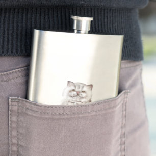 Katze Flachmann