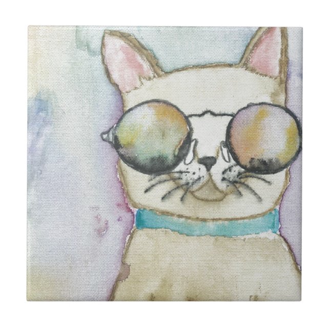 Katze Fliese (Vorderseite)