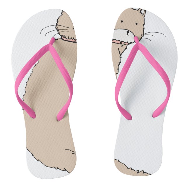 Katze Flip Flops (Fußbett)