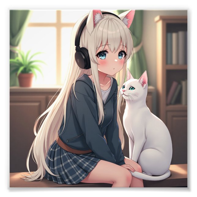 Katze Fotodruck (Vorne)