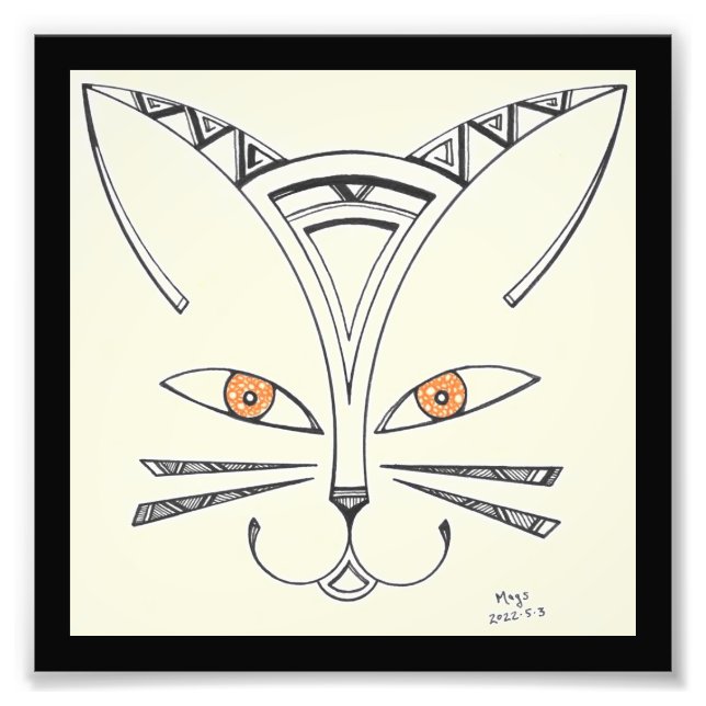 Katze Fotodruck (Vorne)