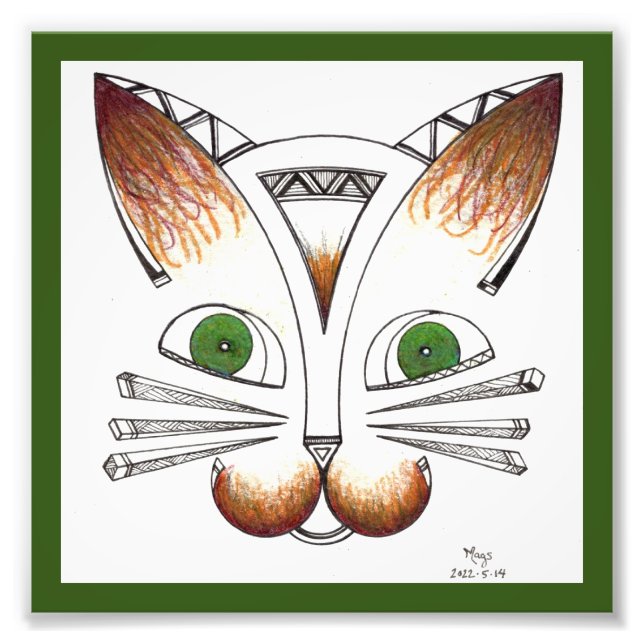 Katze Fotodruck (Vorne)