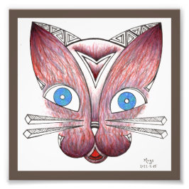 Katze Fotodruck