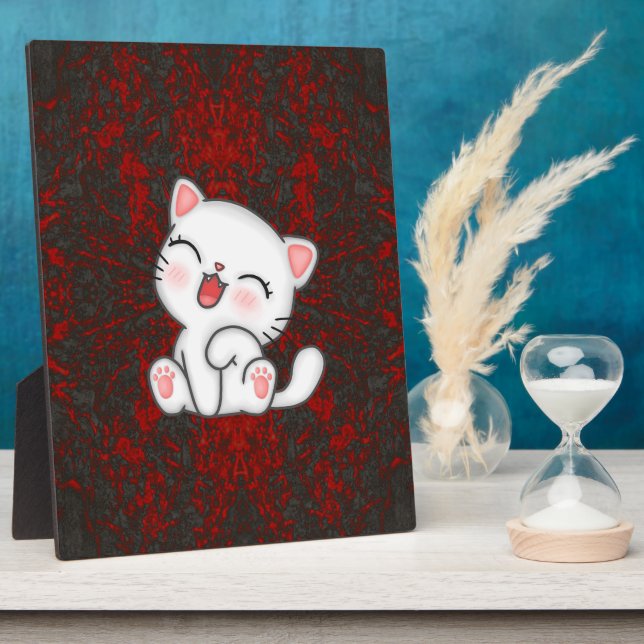 Katze Fotoplatte (Seite)