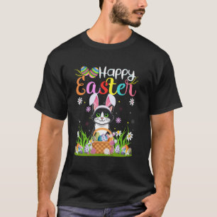 Katze Frohe Ostern Eierjagd Hase Ohr Katze Ostern T-Shirt