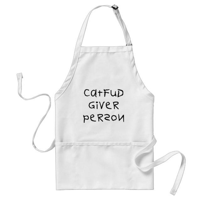 Katze Fud Geber-Person Schürze (Vorne)