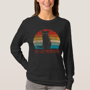 Katze für die Vintag beste Katzenjacke-Mama aller T-Shirt