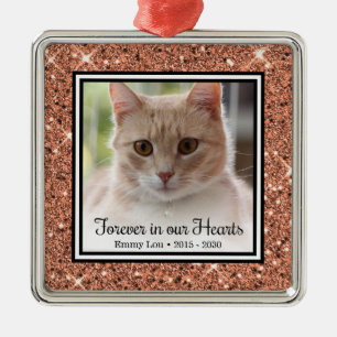 Katze Für Immer In Unseren Herzen Ornament Aus Metall