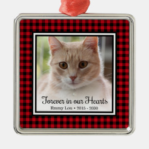 Katze Für Immer In Unseren Herzen Ornament Aus Metall