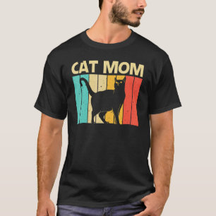 Katze für Mama Mama Schwarze Katze   Katzenperson  T-Shirt