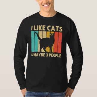 Katze Für Männer Frauen Schwarze Katze Katzenliebh T-Shirt