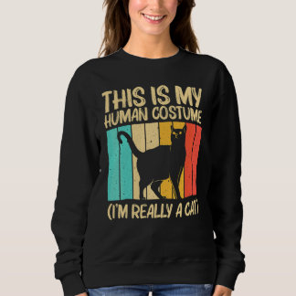 Katze Für Männer Frauen Schwarze Katze Katzenperso Sweatshirt