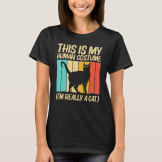 Katze Für Männer Frauen Schwarze Katze Katzenperso T-Shirt