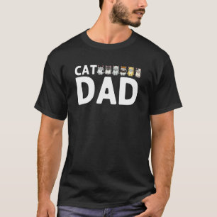 Katze für Papa Männer Niedliche Katze Haustiere Ti T-Shirt