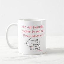 Katze "Futterquelle" - Tasse
