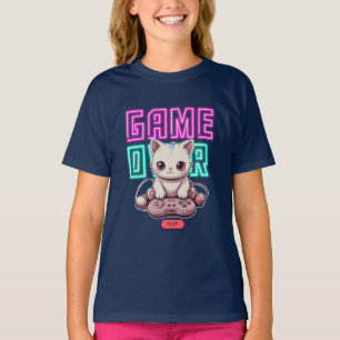 Katze Gamer, Spiel vorbei T-Shirt
