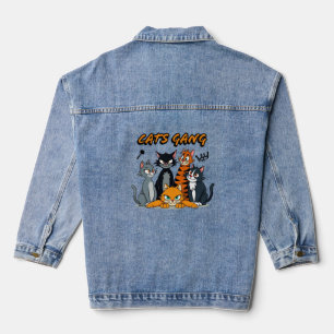 Katze-Gang Jeansjacke