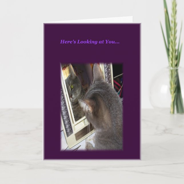 Katze Geburtstagskarte für sie Karte (Vorderseite)