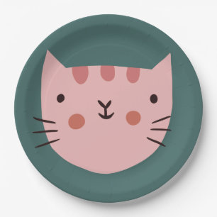 Katze Geburtstagskinder Pappteller
