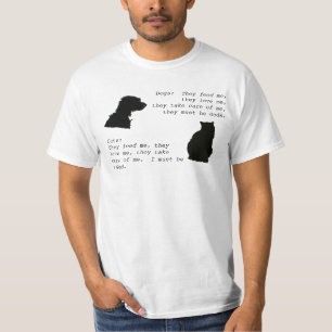 Katze gegen Hund T-Shirt