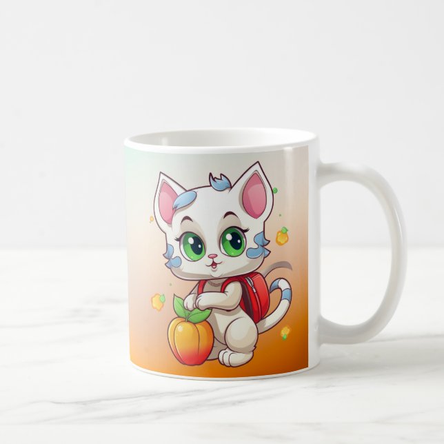 Katze geht zur Schule-85241 Kaffeetasse (Rechts)