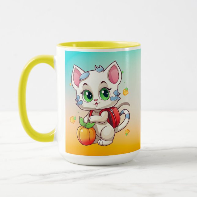 Katze geht zur Schule - Katzen Schule-85241 Tasse (Links)