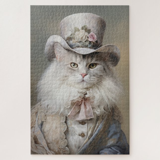 Katze Gentleman in einem Top Hat Puzzle (Vertikal)