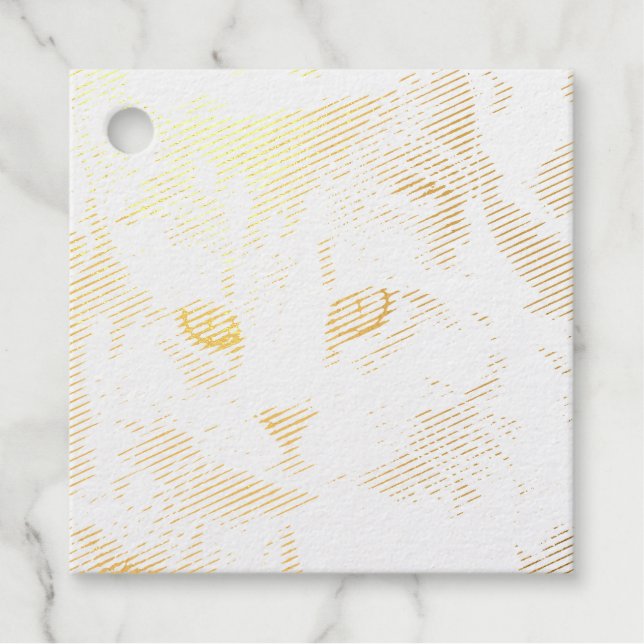 Katze Geschenkanhänger (Vorderseite)