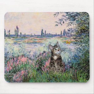 Katze (Getigert 2) - An der Seine Mousepad