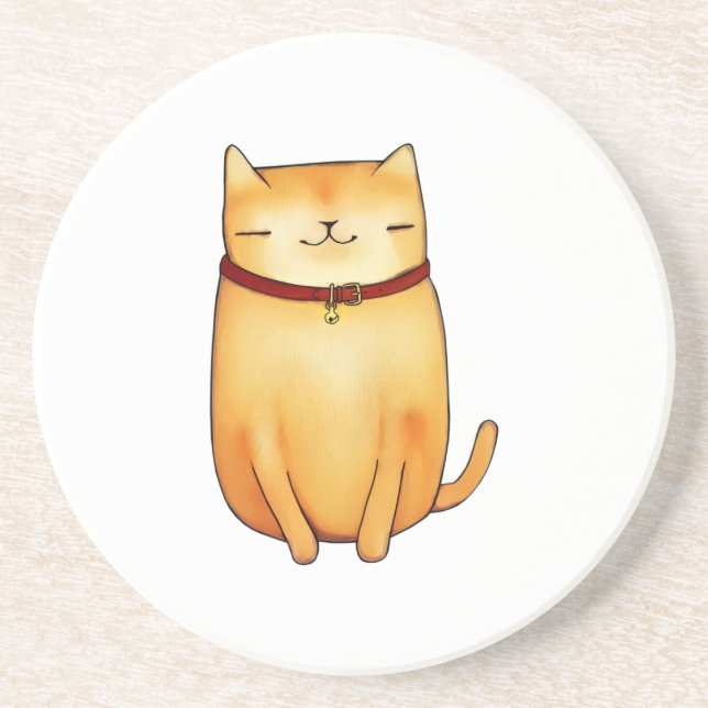 Katze Getränkeuntersetzer (Vorne)