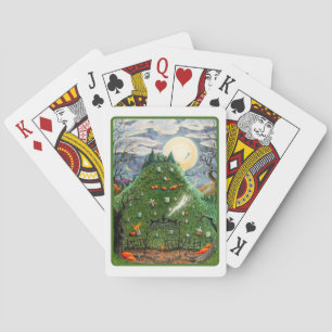 KATZE-GHOSTEN IN NEUN LEBENS FRIEDHOF, SPOOKY FOLK SPIELKARTEN