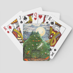 KATZE-GHOSTEN IN NEUN LEBENS FRIEDHOF, SPOOKY FOLK SPIELKARTEN