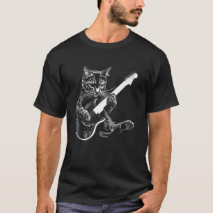 Katze Gitarrist Gitarre - Korat Vater Mutter T-Shirt