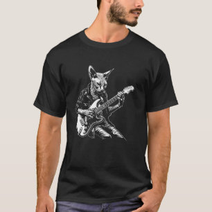 Katze Gitarrist Gitarre - Sphynx Vater Mutter T-Shirt