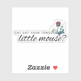 Katze Got den Sticker für die schwarze Zunge