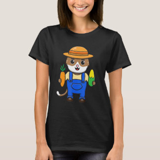 Katze Grafik Landwirtschaft Agriculteur Landwirt T T-Shirt