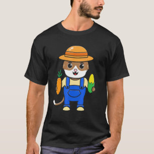 Katze Grafik Landwirtschaft Landwirt Bauer Traktor T-Shirt