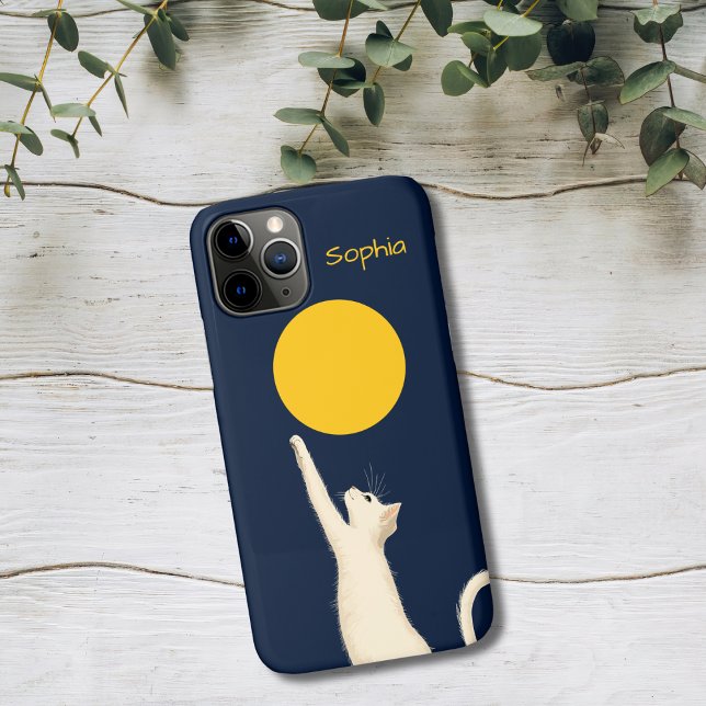Katze greift nach dem Mond Case-Mate iPhone Hülle (Von Creator hochgeladen)
