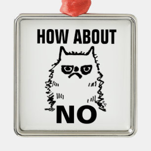 KATZE GRUMPIEREN, WIE ES MIT KEINEN CHISTMAS-ORNAM ORNAMENT AUS METALL