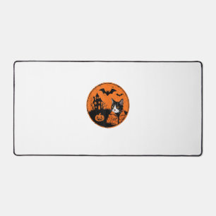 Katze Halloween Art 2024 Kätzchen Katzen Männer Fr Schreibtischunterlage