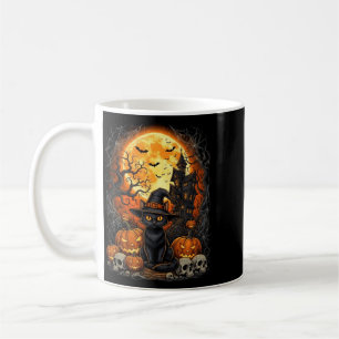 Katze Halloween Kürbis Schwarz Performance Kaffeetasse