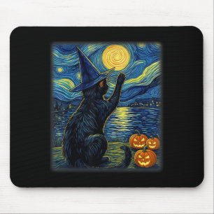 Katze Halloween Lustige Schwarze Katzen Liebhaber Mousepad