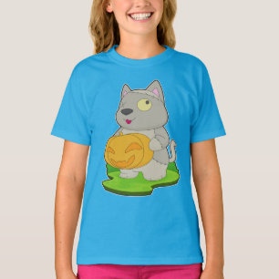 Katze Halloween Zombie T-Shirt