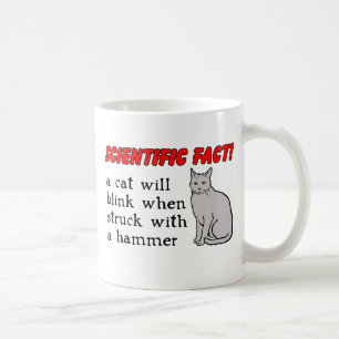 Katze Hammer Lustiger Becher Humor Tasse